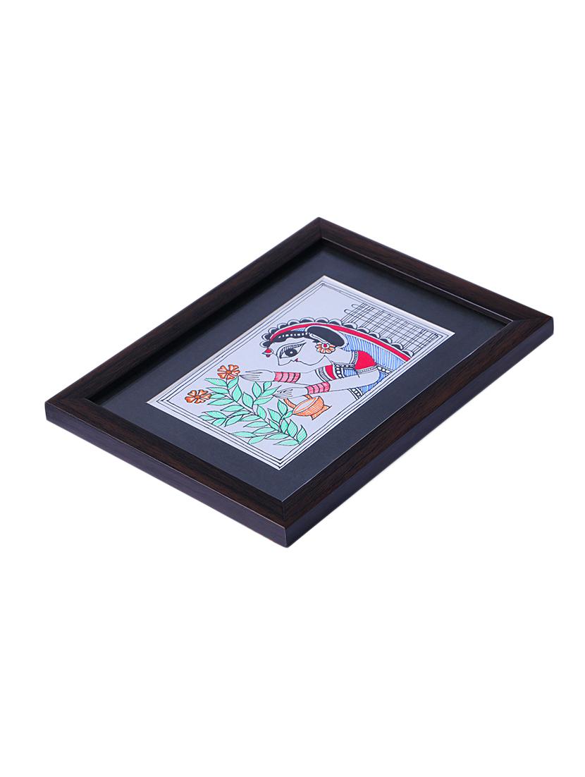madhubani handmade painting wooden glass frame - 14348772 - Zoom Image - 3