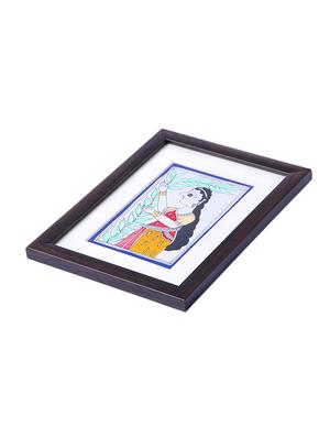 madhubani handmade painting wooden glass frame - 14348776 - Standard Image - 3