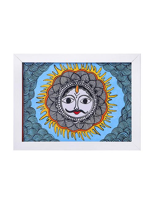 madhubani handmade painting wooden glass frame - 14348781 - Standard Image - 1