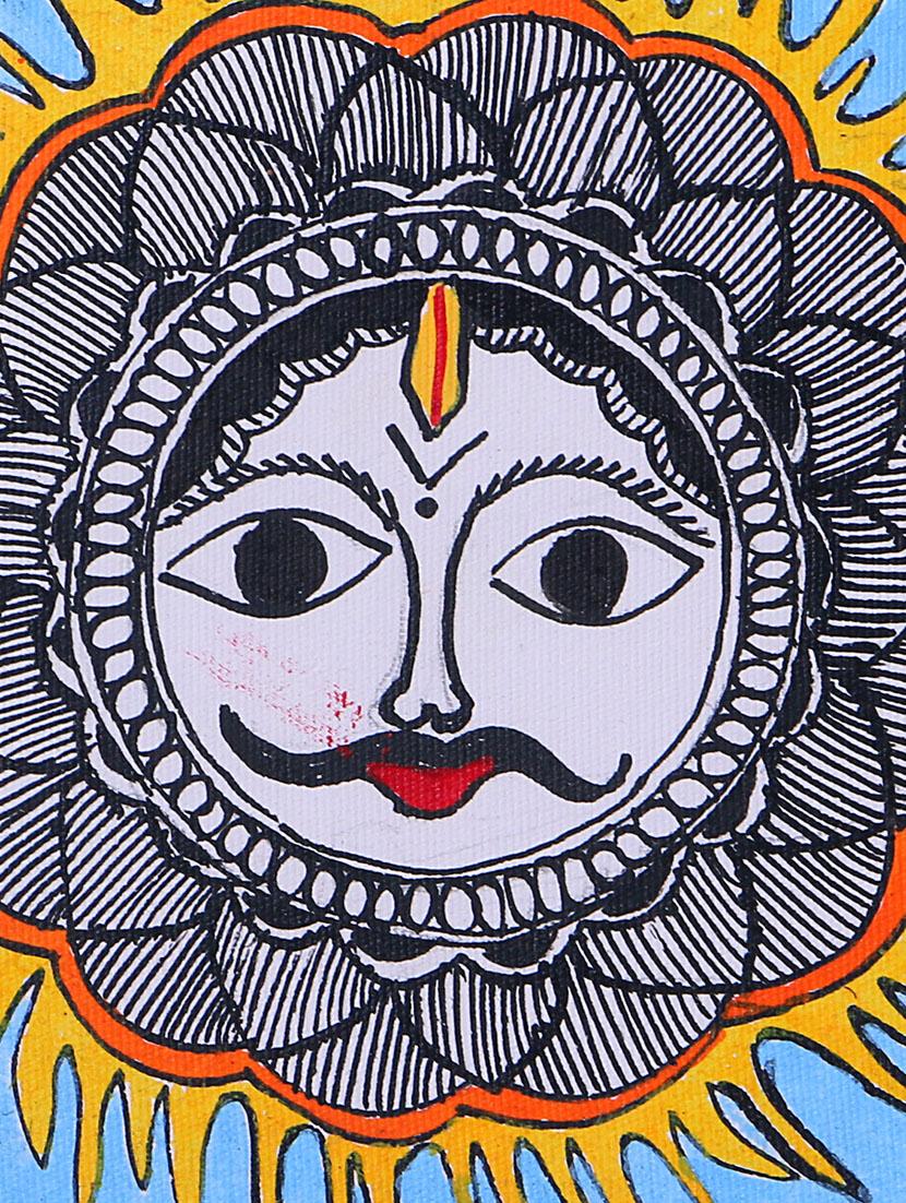 madhubani handmade painting wooden glass frame - 14348781 - Zoom Image - 4