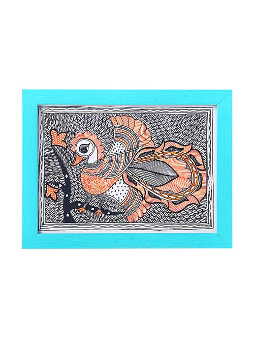 madhubani handmade painting wooden glass frame - 14348782 - Standard Image - 1