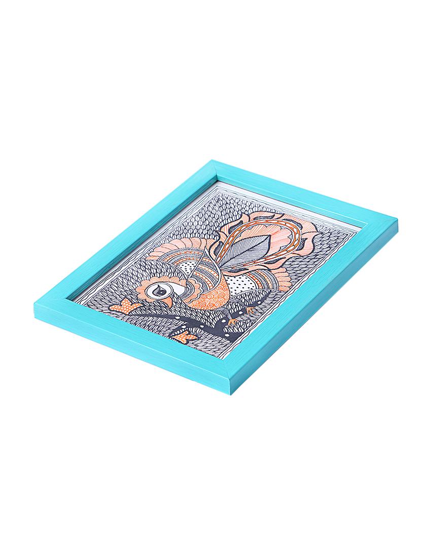 madhubani handmade painting wooden glass frame - 14348782 - Zoom Image - 3