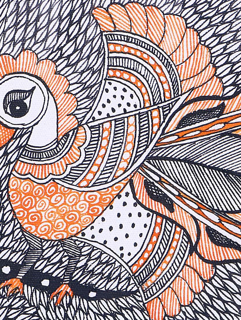madhubani handmade painting wooden glass frame - 14348782 - Zoom Image - 4