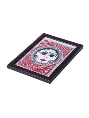 madhubani handmade painting wooden glass frame - 14348783 - Standard Image - 3