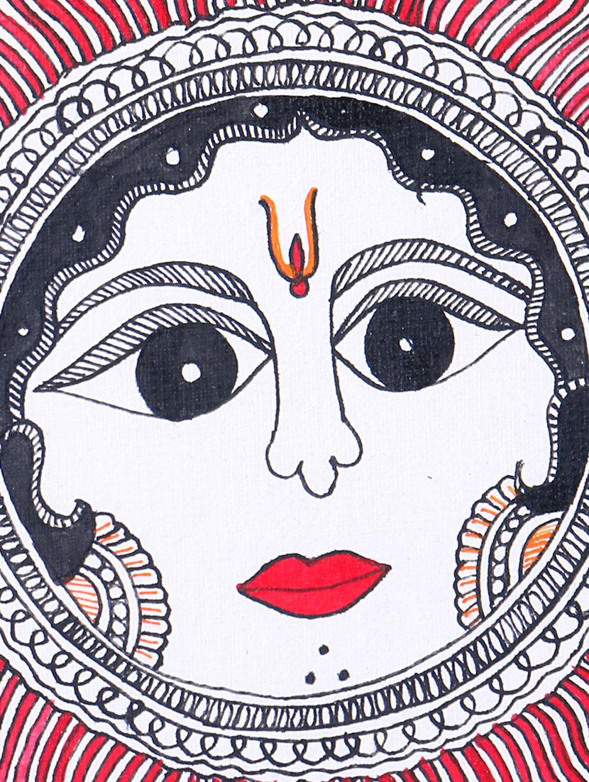 madhubani handmade painting wooden glass frame - 14348783 - Zoom Image - 4
