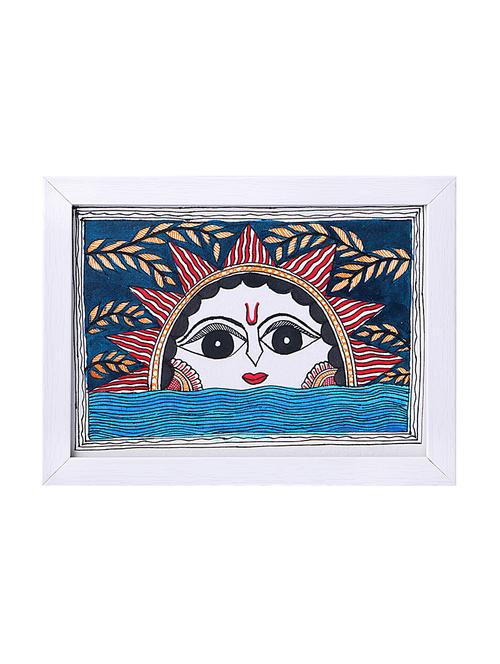 madhubani handmade painting wooden glass frame - 14348784 - Standard Image - 1