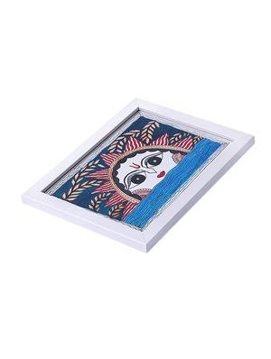 madhubani handmade painting wooden glass frame - 14348784 - Standard Image - 3