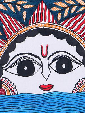 madhubani handmade painting wooden glass frame - 14348784 - Standard Image - 4