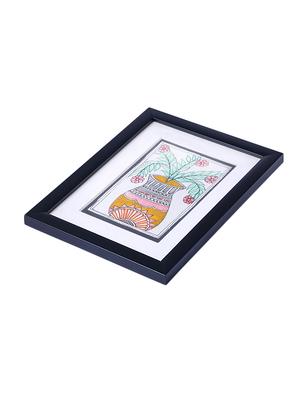 madhubani handmade painting wooden glass frame - 14348787 - Standard Image - 3