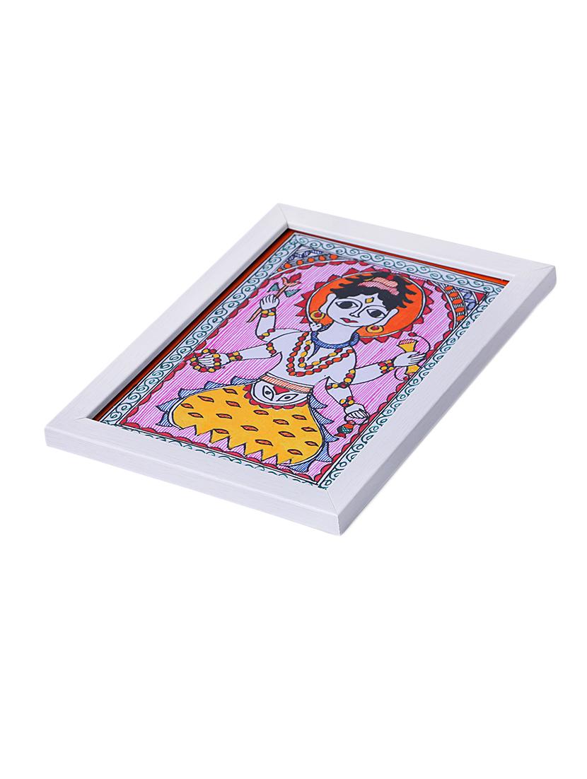 madhubani handmade painting wooden glass frame - 14348789 - Zoom Image - 3