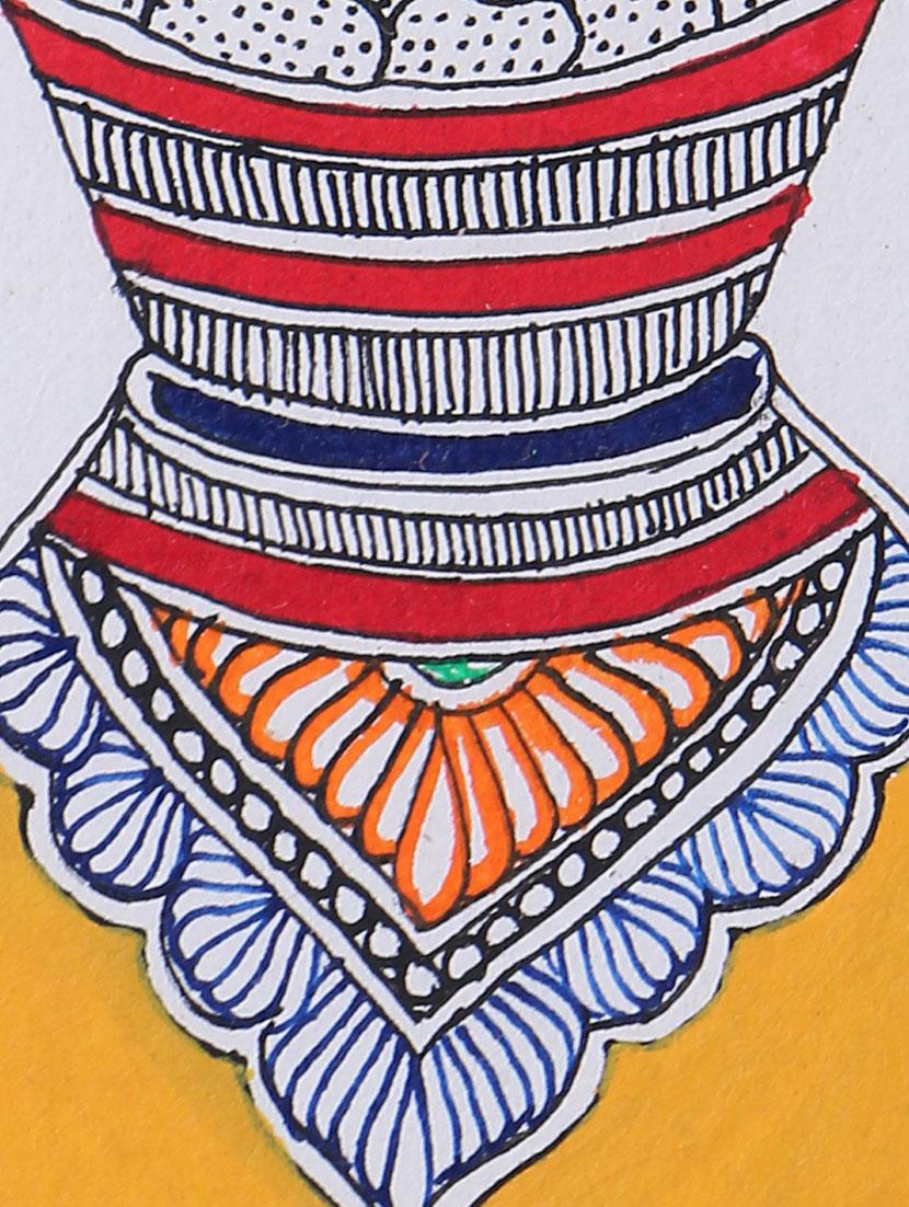 madhubani handmade painting wooden glass frame - 14348792 - Zoom Image - 4
