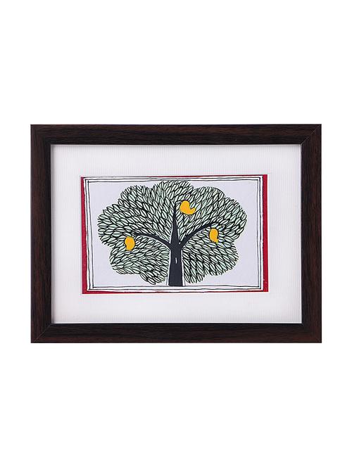 madhubani handmade painting wooden glass frame - 14348793 - Standard Image - 1