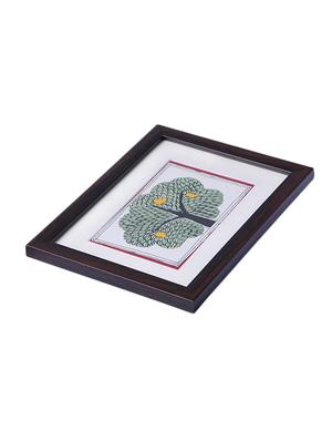 madhubani handmade painting wooden glass frame - 14348793 - Standard Image - 3