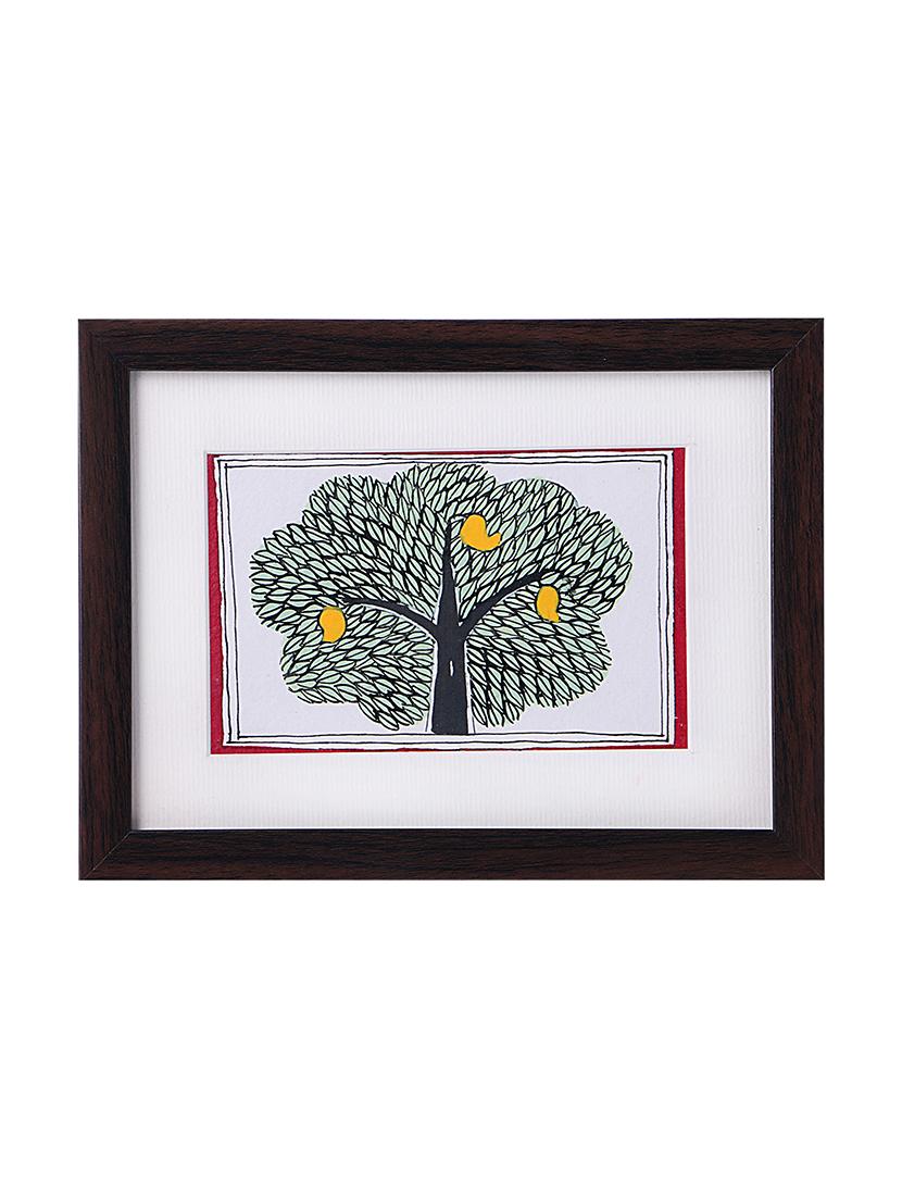 madhubani handmade painting wooden glass frame - 14348793 - Zoom Image - 1
