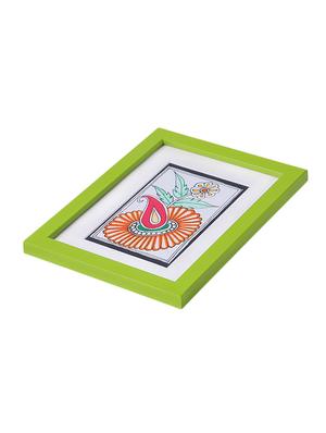 madhubani handmade painting wooden glass frame - 14348796 - Standard Image - 3