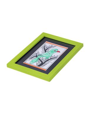 madhubani handmade painting wooden glass frame - 14348797 - Standard Image - 3
