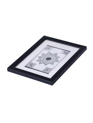 madhubani handmade painting wooden glass frame - 14348799 - Standard Image - 3