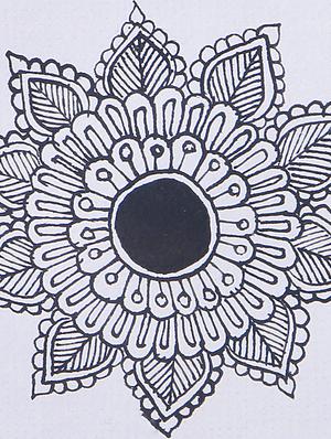 madhubani handmade painting wooden glass frame - 14348799 - Standard Image - 4