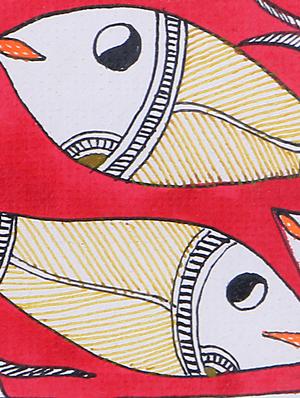 madhubani handmade painting wooden glass frame - 14348811 - Standard Image - 4