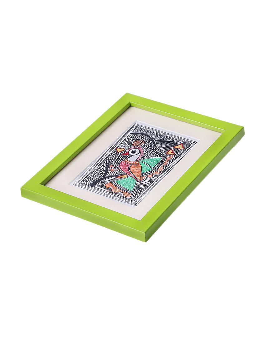 madhubani handmade painting wooden glass frame - 14348812 - Zoom Image - 3