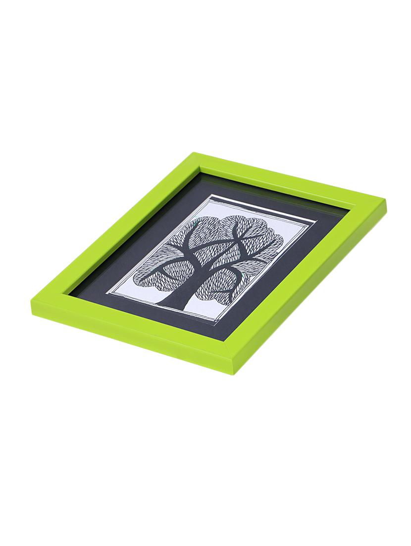madhubani handmade painting wooden glass frame - 14348814 - Zoom Image - 3