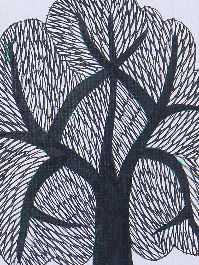 madhubani handmade painting wooden glass frame - 14348814 - Zoom Image - 4