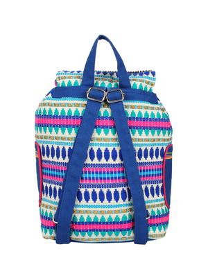 blue cotton fashion backpack - 14349304 - Standard Image - 2