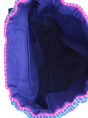 blue cotton fashion backpack - 14349304 - Standard Image - 3