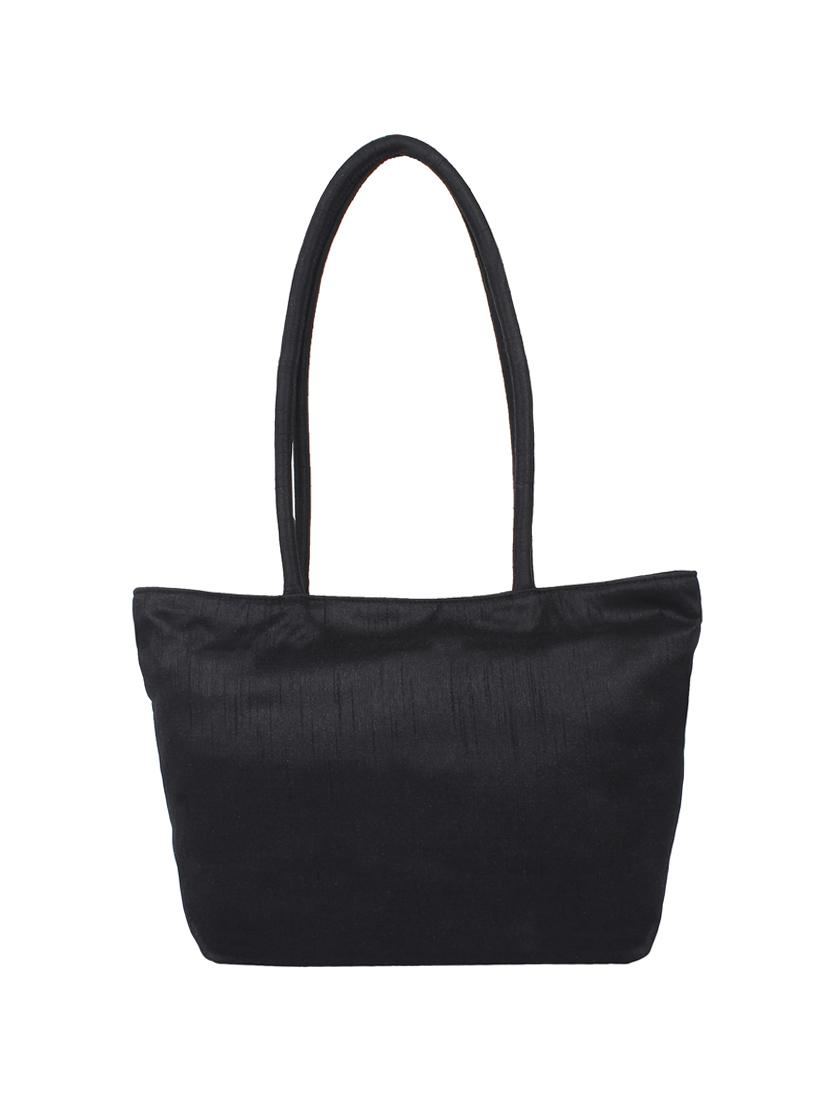 black silk handbag - 14349311 - Zoom Image - 2