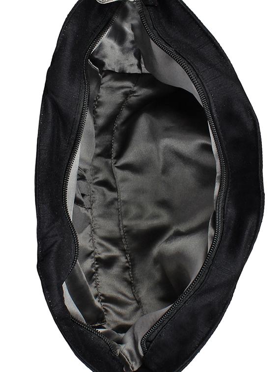 black silk handbag - 14349311 - Zoom Image - 3
