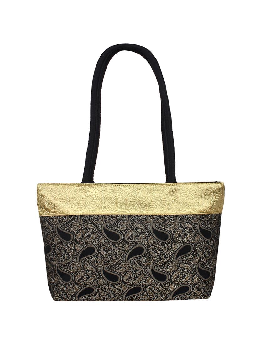 black silk handbag - 14349312 - Zoom Image - 1