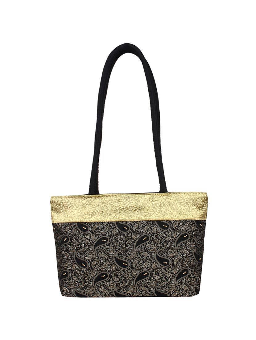black silk handbag - 14349312 - Zoom Image - 2