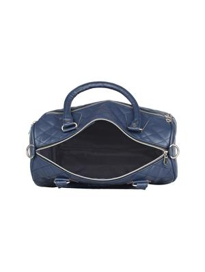 blue leatherette handbag - 14349313 - Standard Image - 3