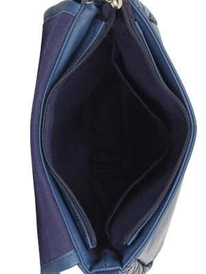 blue solid regular sling bag - 14349323 - Standard Image - 3