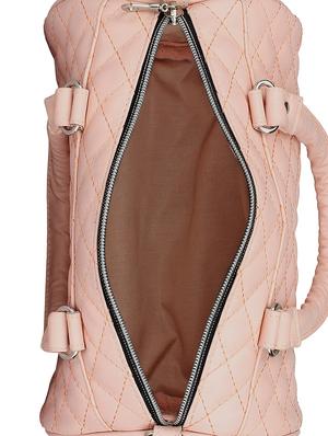 pink leatherette duffel handbag - 14349325 - Standard Image - 3