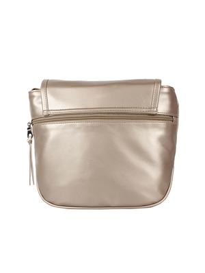 gold leatherette regular sling bag - 14349326 - Standard Image - 2