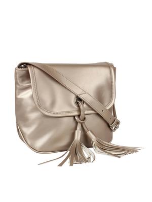 gold leatherette regular sling bag - 14349326 - Standard Image - 4