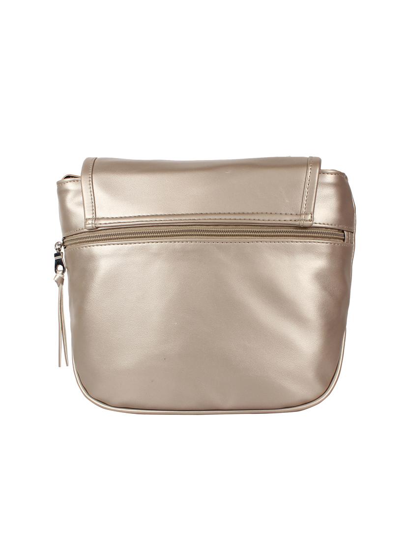gold leatherette regular sling bag - 14349326 - Zoom Image - 2