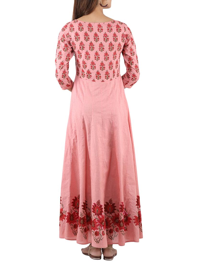 printed anarkali kurta - 14350002 - Zoom Image - 3