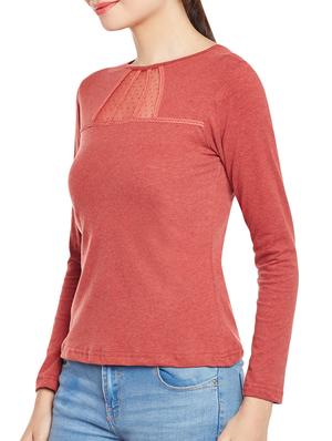 orange cotton regular top - 14350012 - Standard Image - 2