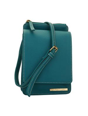 turquoise solid regular sling bag - 14350231 - Standard Image - 4