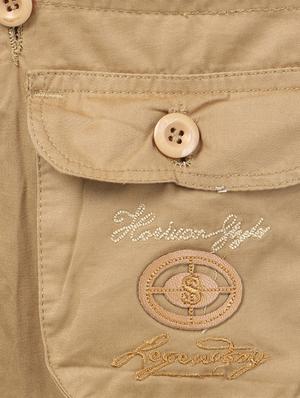beige cotton dungarees - 14351977 - Standard Image - 3