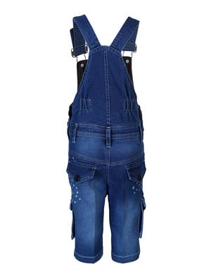 light blue cotton dungarees twin sets & dungree - 14351996 - Standard Image - 2