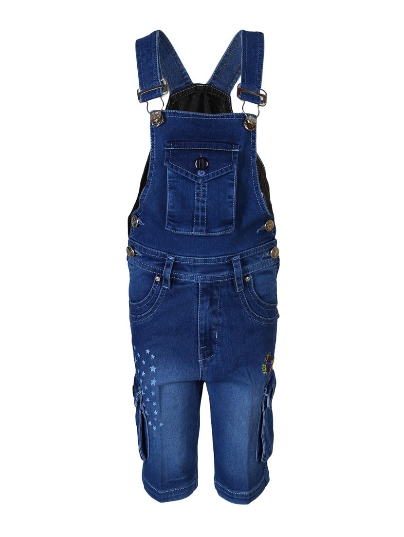 light blue cotton dungarees twin sets & dungree - 14351996 - Zoom Image - 1