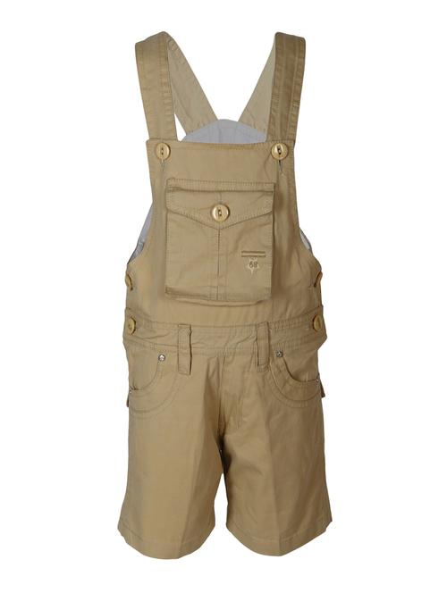 beige cotton dungarees - 14351999 - Standard Image - 1