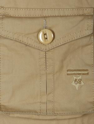 beige cotton dungarees - 14351999 - Standard Image - 3