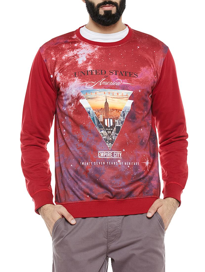 red polyester sweatshirt - 14352351 - Zoom Image - 1
