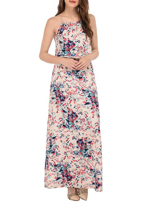 cami neck printed maxi dress - 14352805 - Standard Image - 1