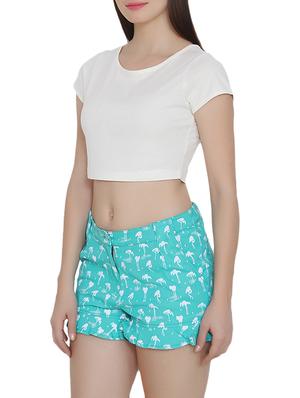 white cotton crop top - 14352943 - Standard Image - 2