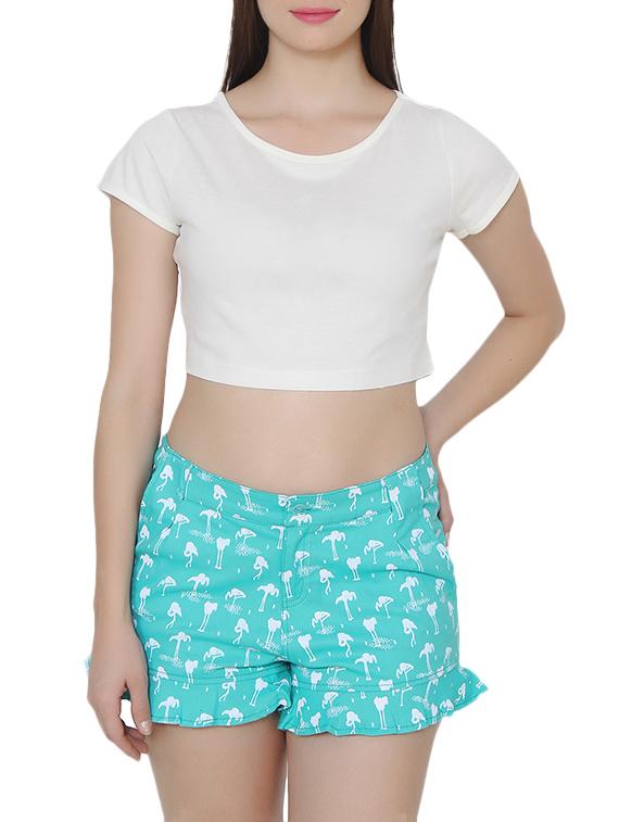 white cotton crop top - 14352943 - Zoom Image - 1